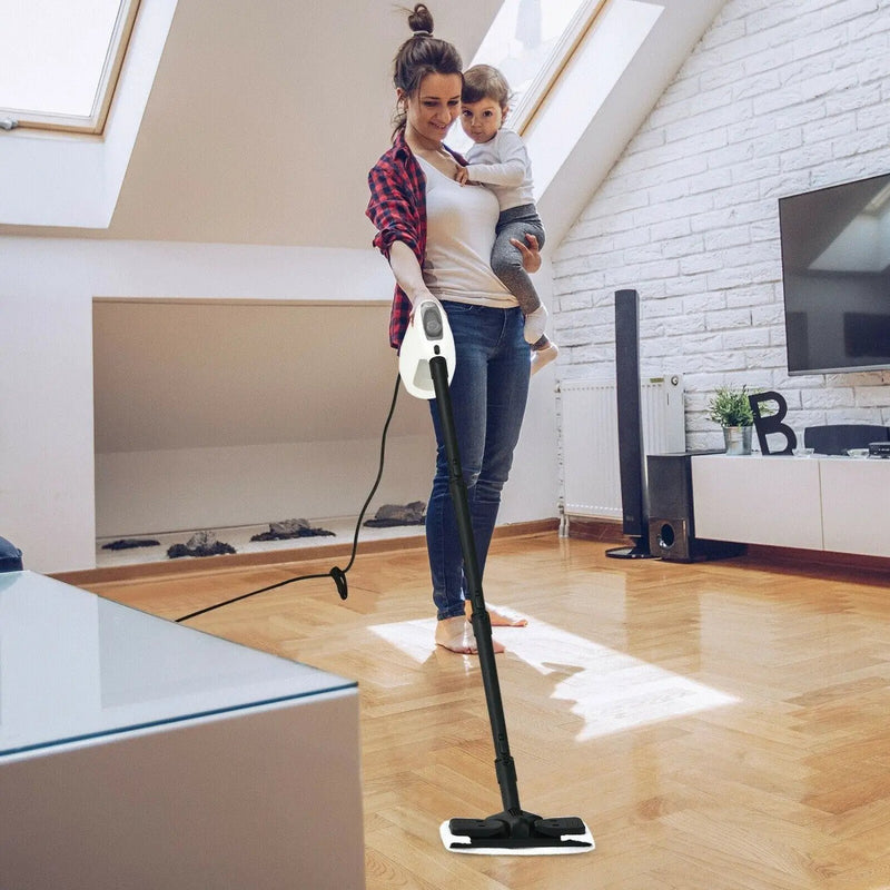 Handheld Steam Cleaner 1400W with 14-Piece Accessory Kit by DirectDeals