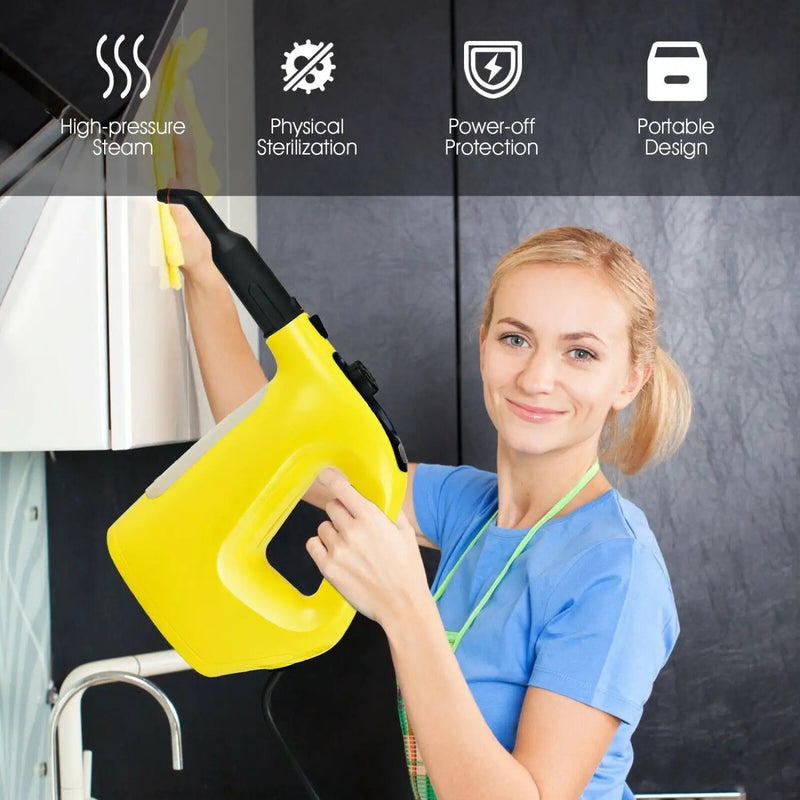 Handheld Steam Cleaner 1400W with 14-Piece Accessory Kit by DirectDeals