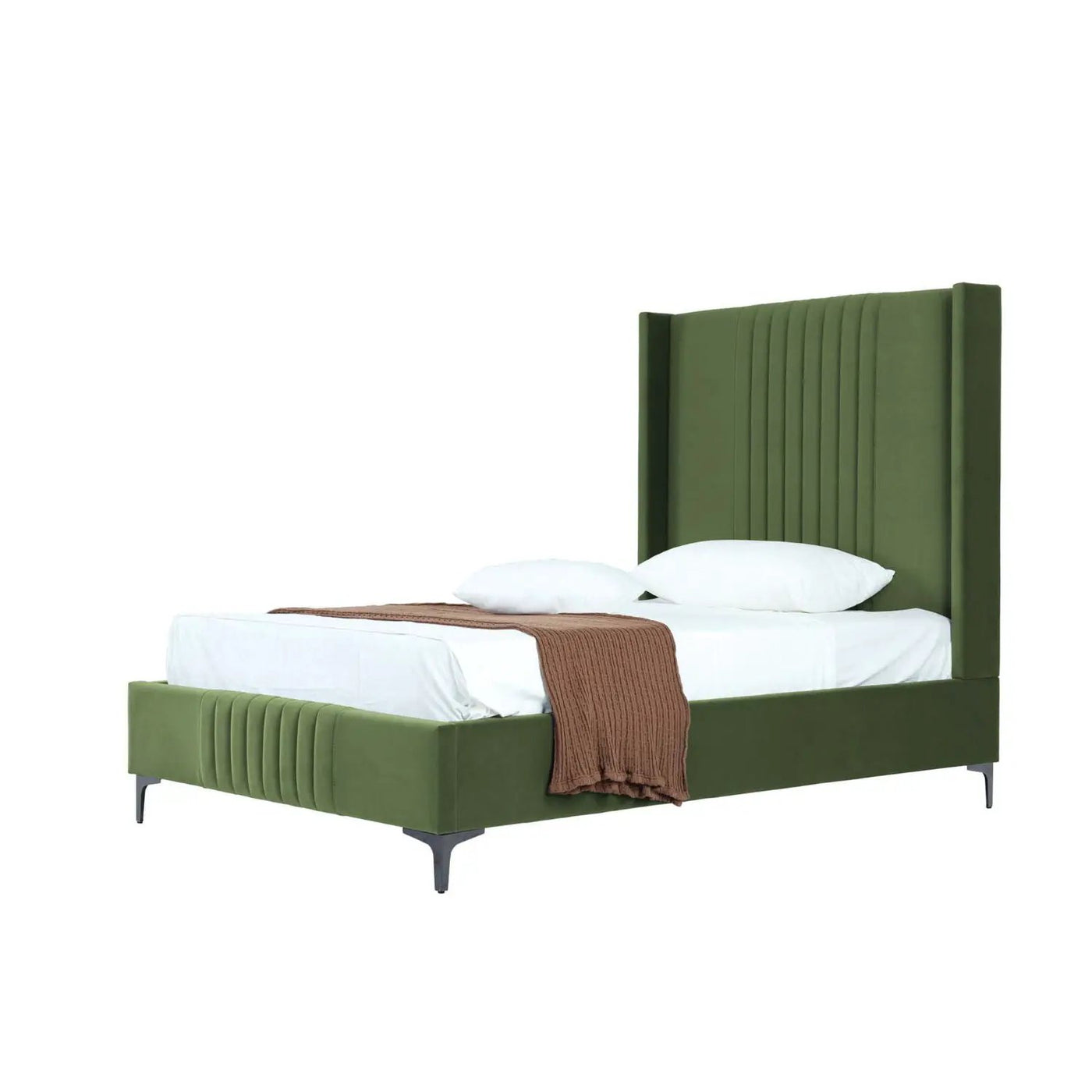 Promenade - Bed With Upholstered Headboard And Slats by HouseOfZazla