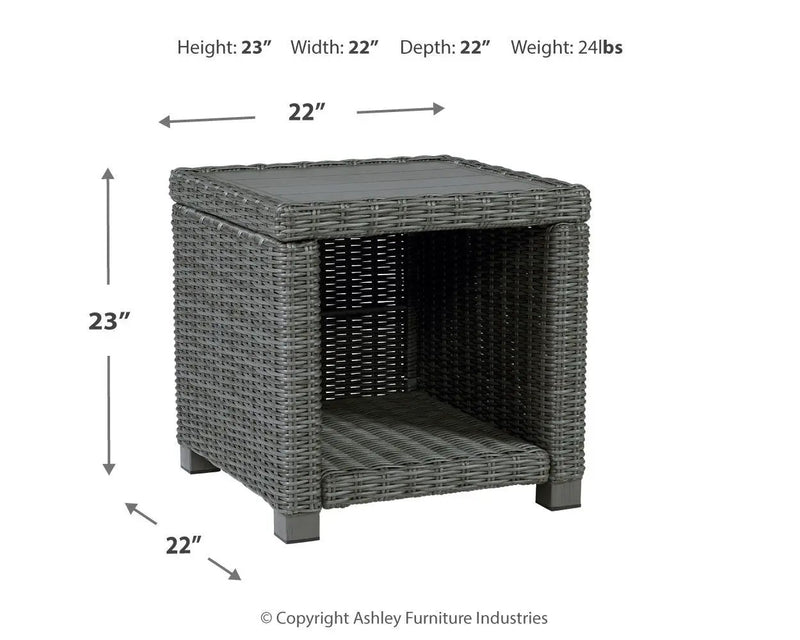 Elite Park - Square End Table - Gray by Unique Piece Furniture