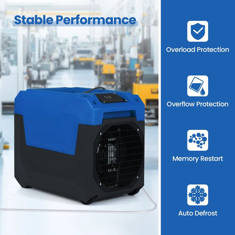 140 Pints Commercial Dehumidifier with Pump and Drain Hose by DirectDeals