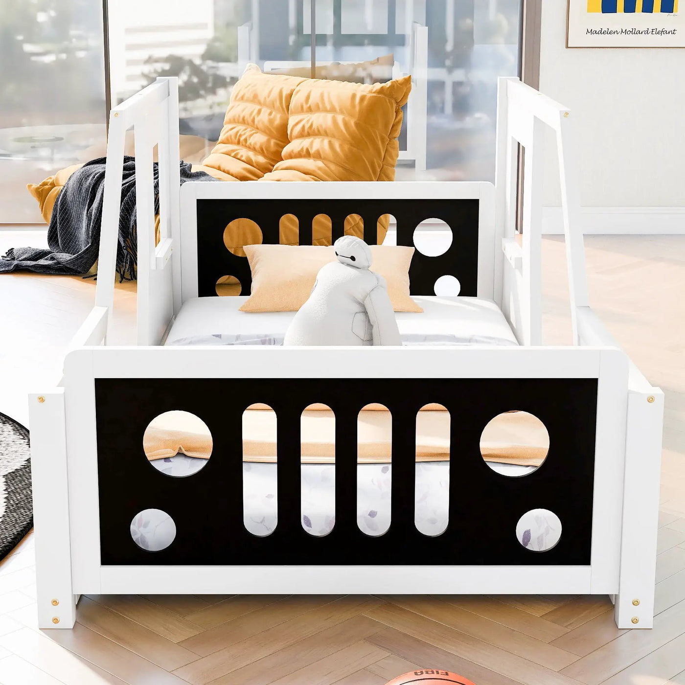Classic Car Shaped Platform Bed With Wheels by HouseOfZazla
