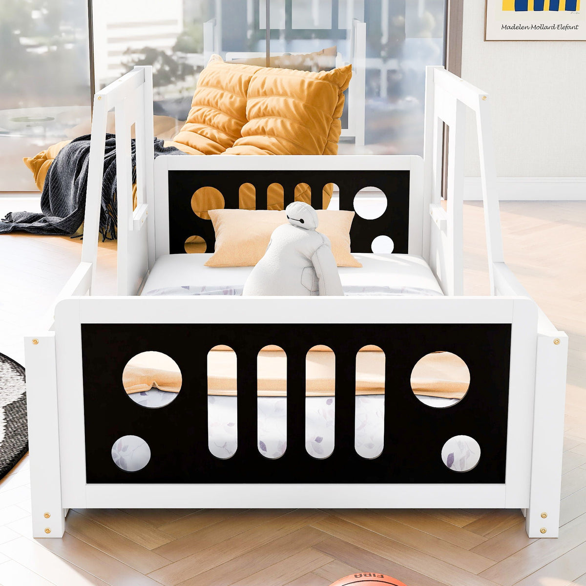 Classic Car Shaped Platform Bed with Wheels - Twin or Full Size, photo 8 of 40