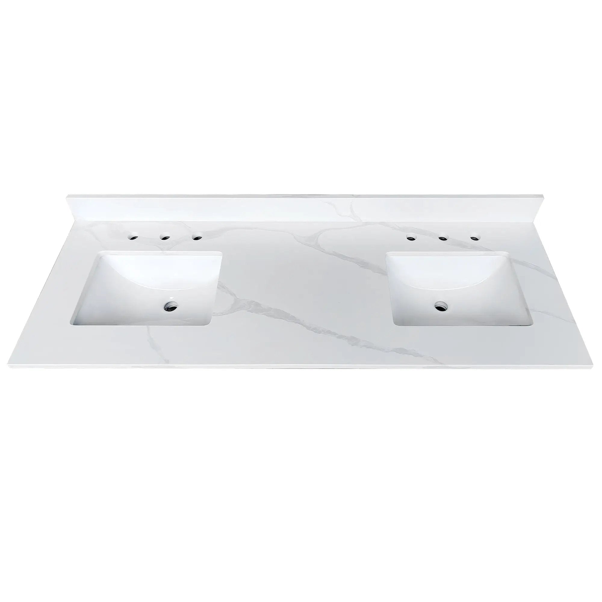 61-Inch Quartz Double Bathroom Vanity Top by HouseOfZazla