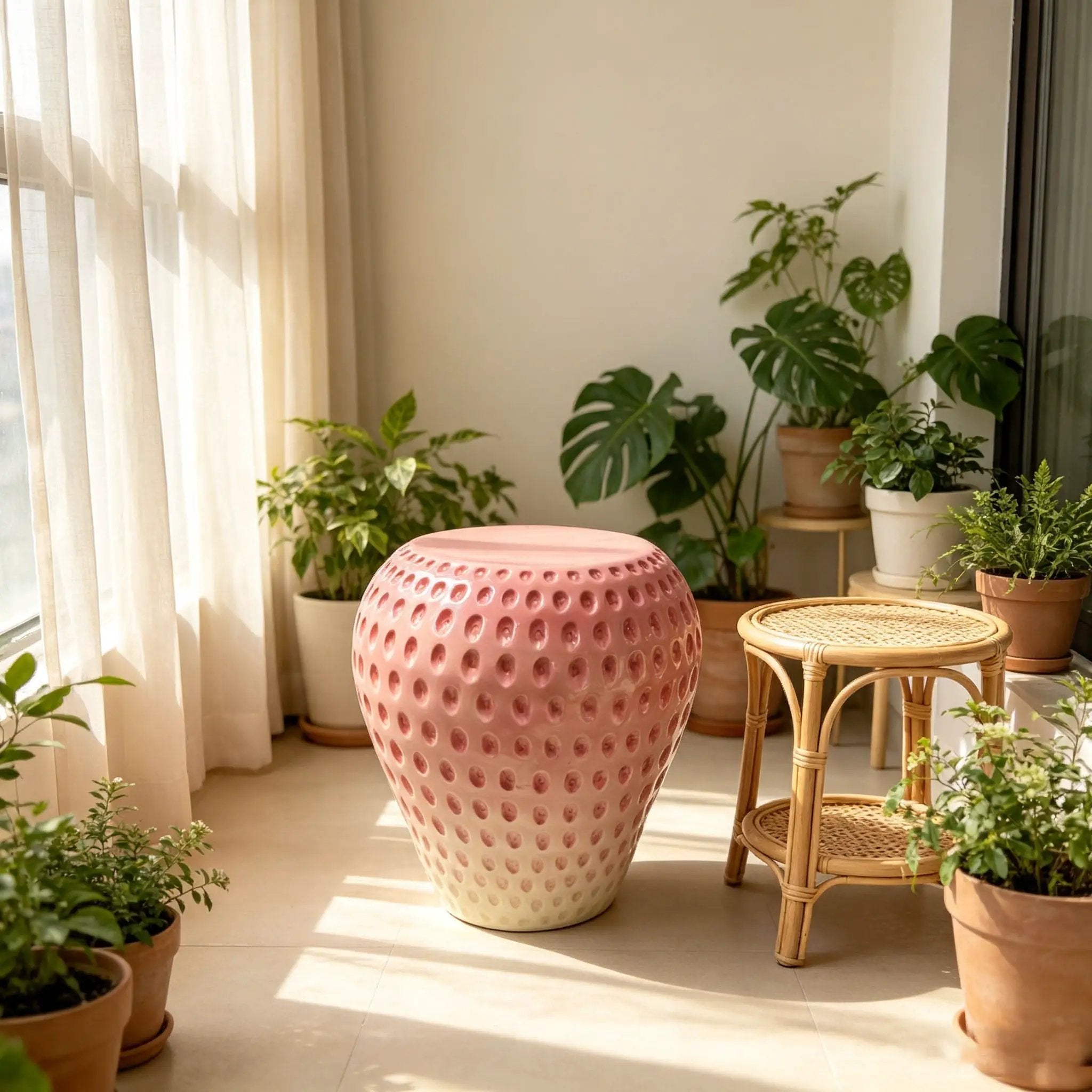 Strawberry Fruit Stool by HouseOfZazla