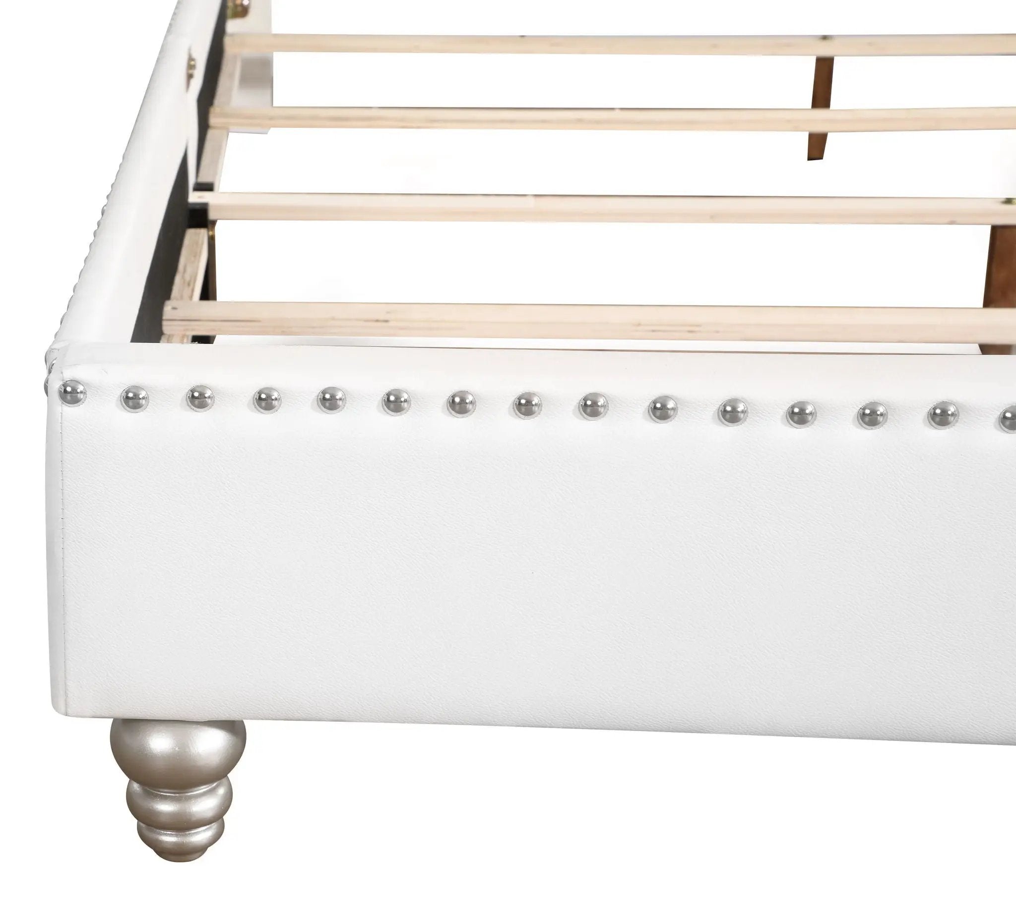Elegant Transitional Upholstered Bed by Unique Piece Furniture