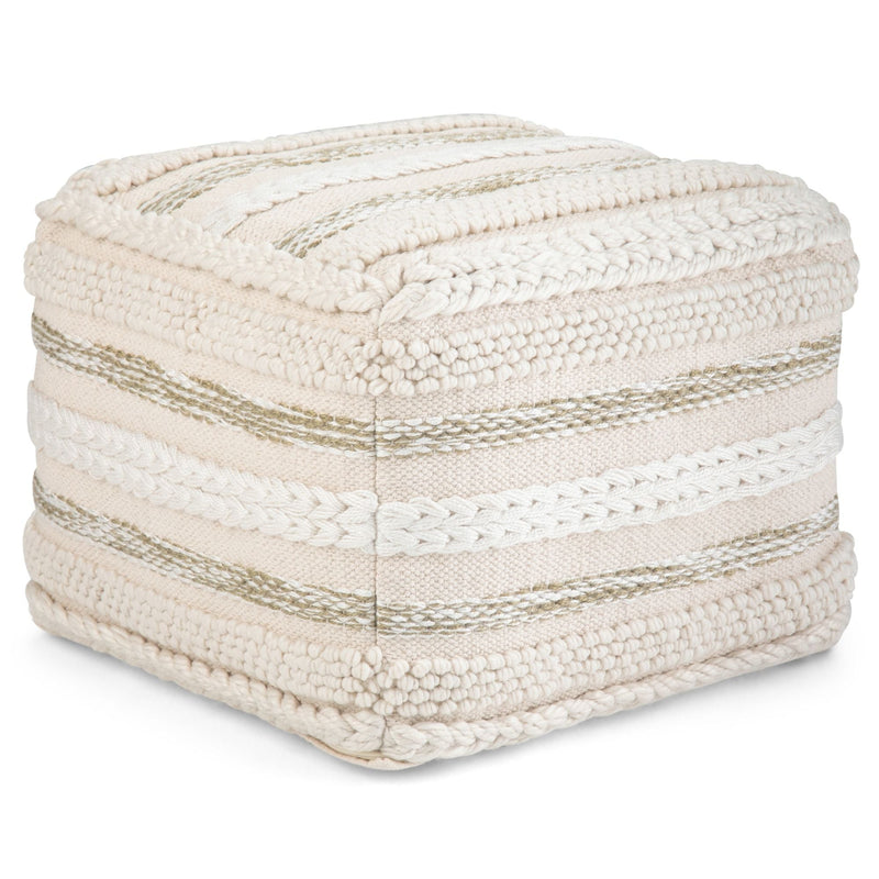 Sommer - Handcrafted Square Pouf by HouseOfZazla