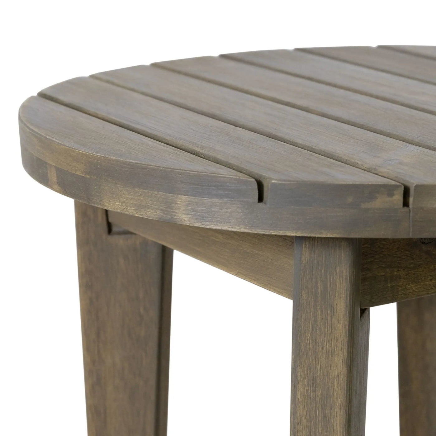 Outdoor Acacia Wood Side Table With Weather Resistance by HouseOfZazla