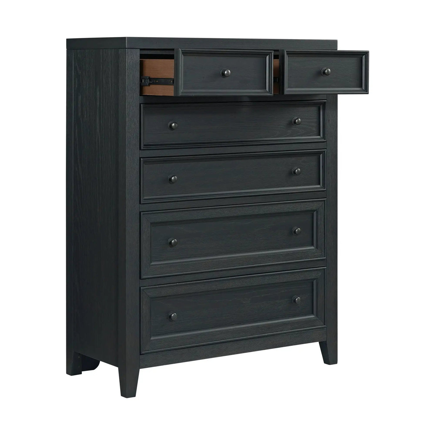 6 Drawer Chest With Knobs And Smooth Slides by HouseOfZazla