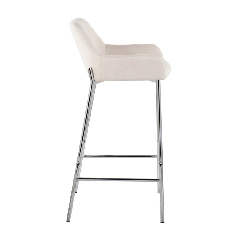 Daniella - Contemporary Fixed Height Bar Stool (Set of 2) by HouseOfZazla