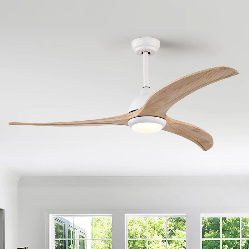 Indoor Outdoor Ceiling Fan With Light With Remote Control, Noiseless Reversible Motor, 6 Speed, 3 Color by Unique Piece Furniture