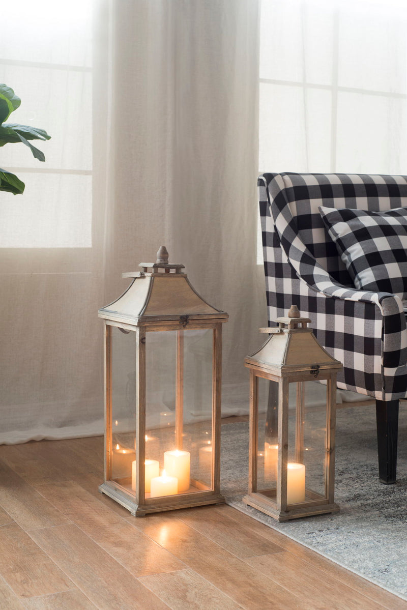 Ivory Candle Lantern Decorative Set, photo 4 of 16