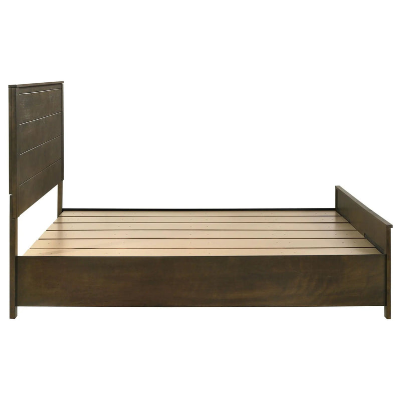 Woodmont Eastern King Storage Bed Rustic Golden Brown by Unique Piece Furniture