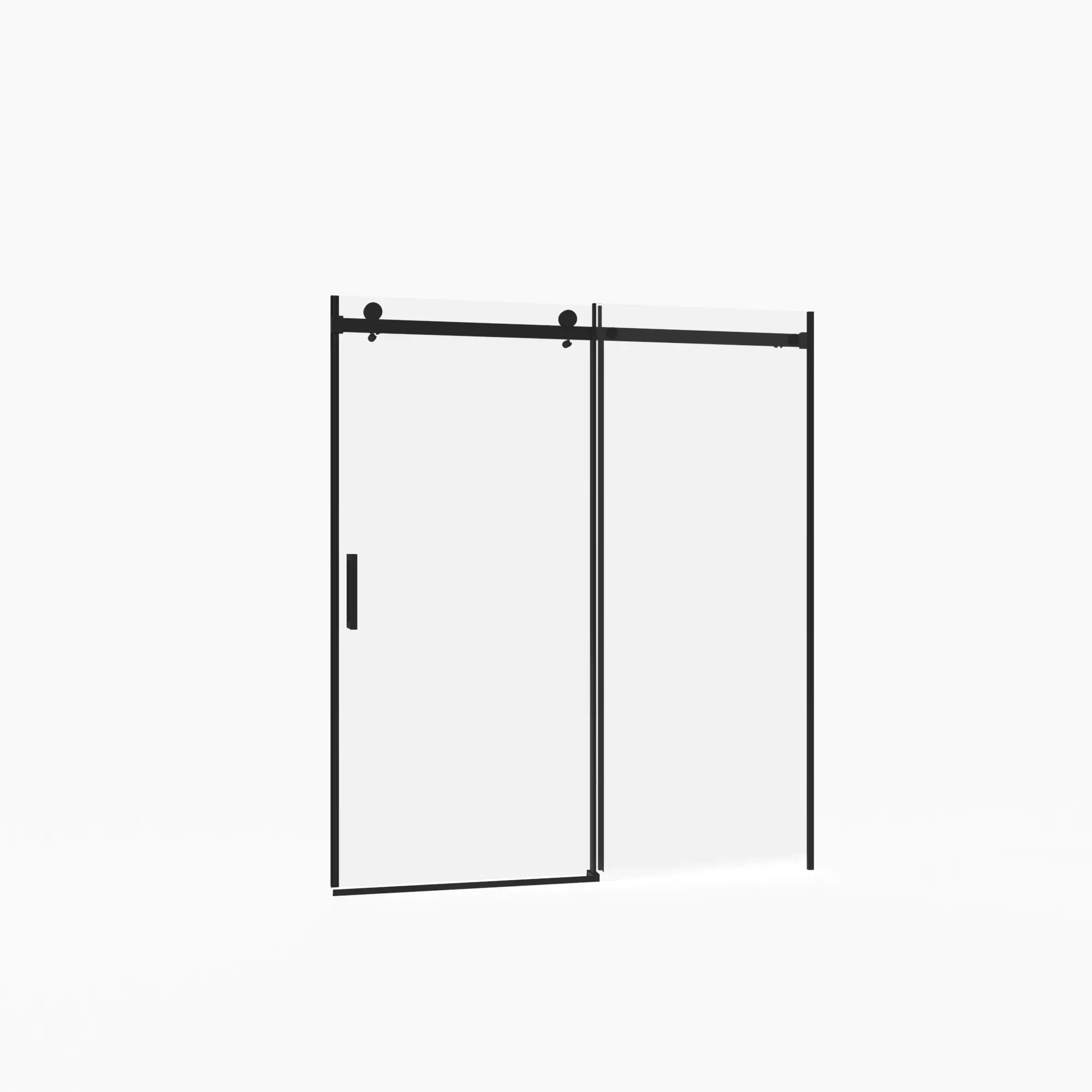 Frameless Sliding Shower Door - 5/16" Thick Tempered Glass by HouseOfZazla