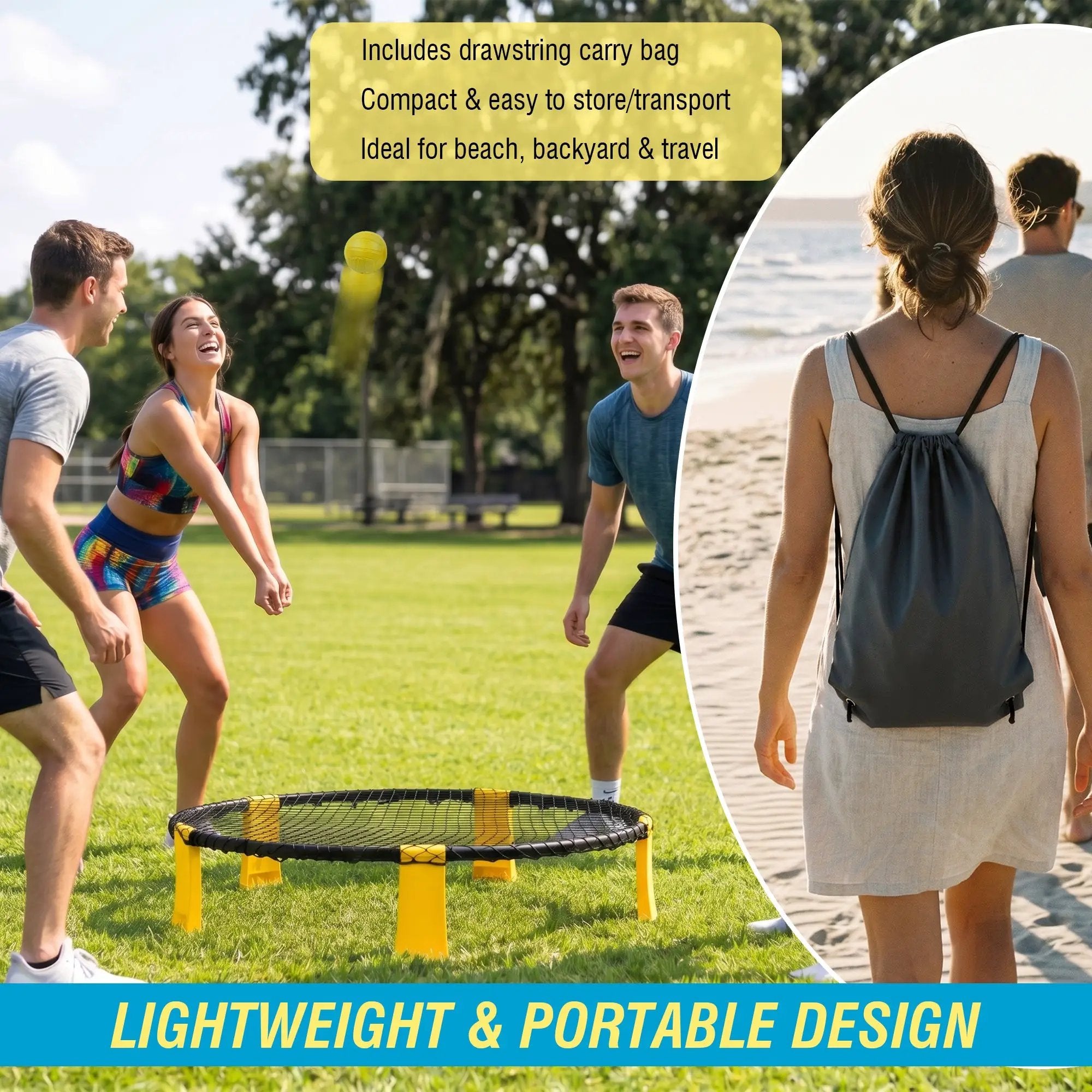 Outdoor Roundnet Game Set by HouseOfZazla