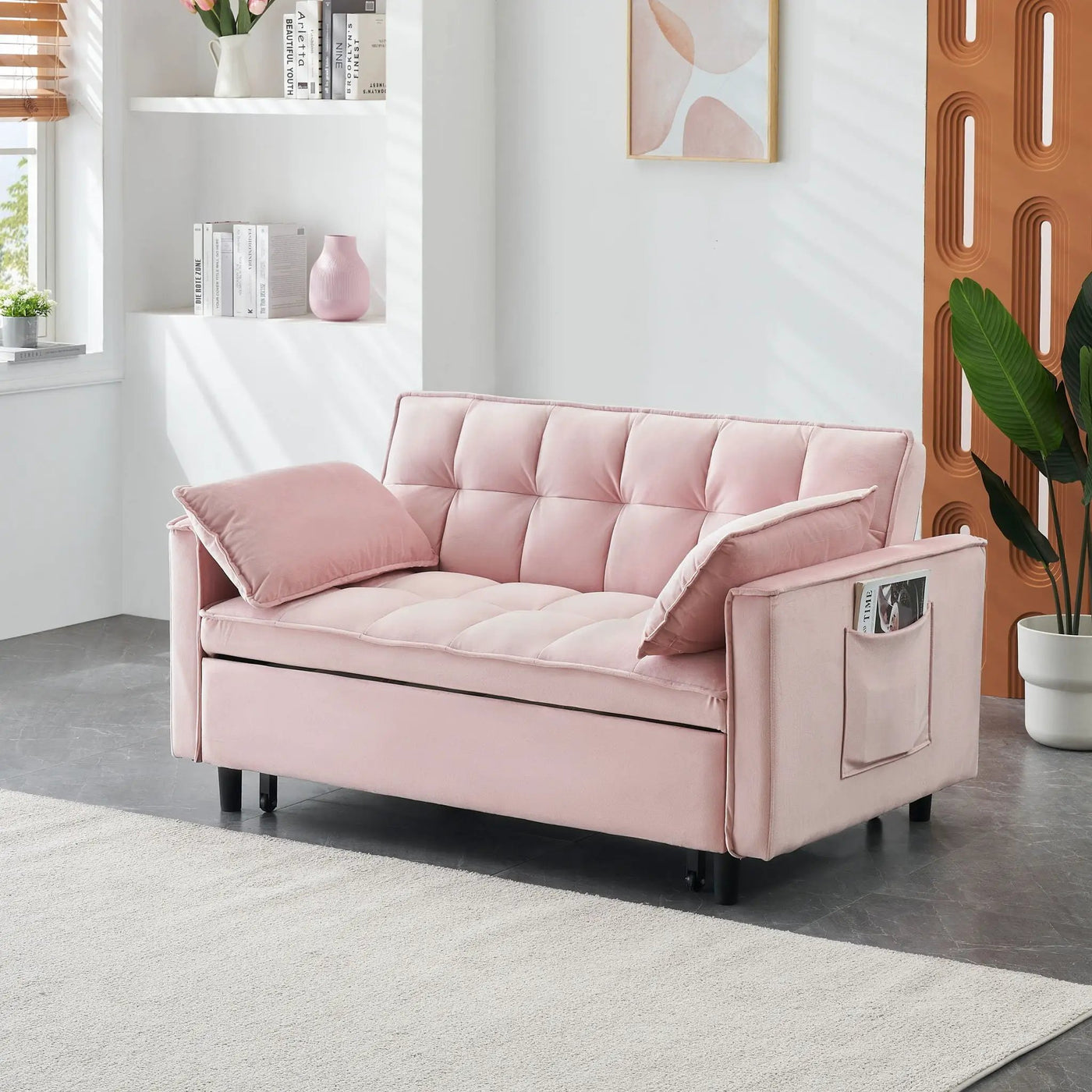 Sofa Bed With Pockets, 3 In 1 Convertible For Living Room by HouseOfZazla