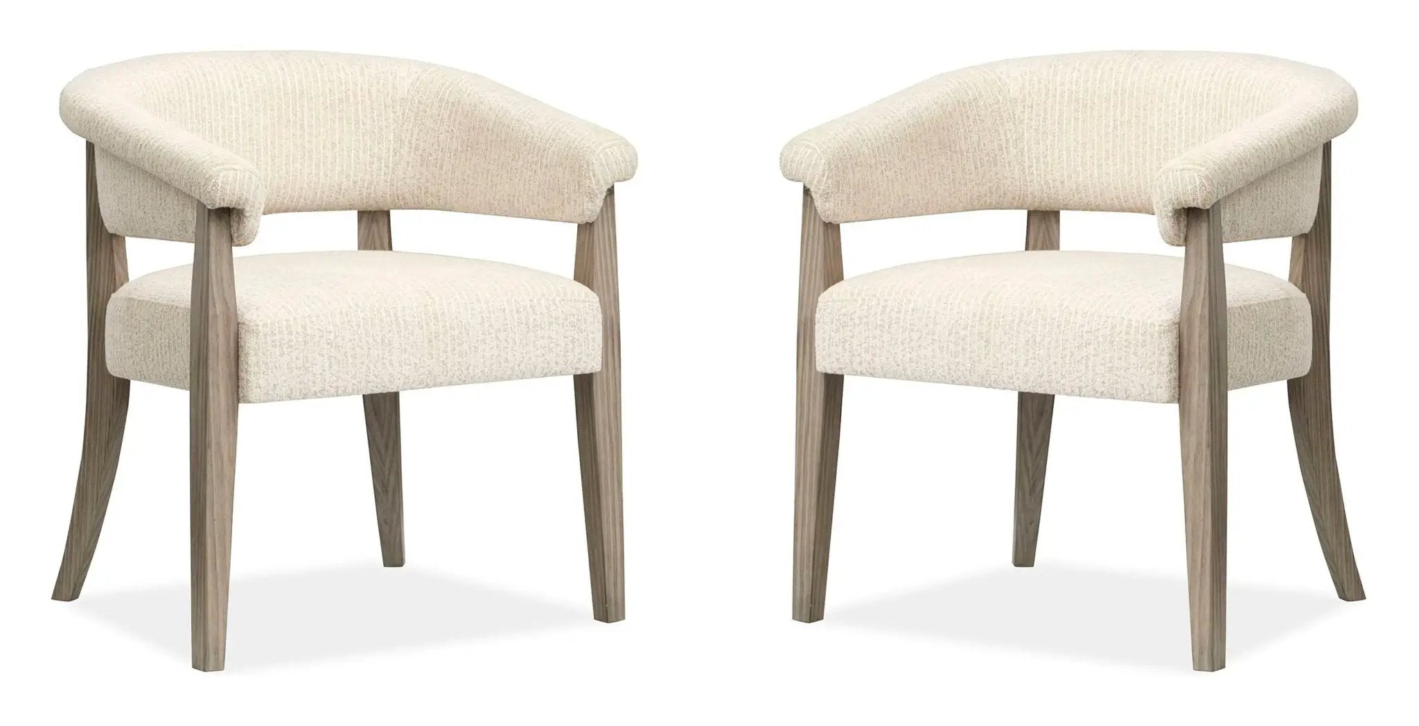 Braelyn - Upholstered Host Chair (Set of 2) - Dorian Gray by Unique Piece Furniture