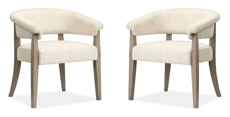 Braelyn - Upholstered Host Chair (Set of 2) - Dorian Gray by Unique Piece Furniture