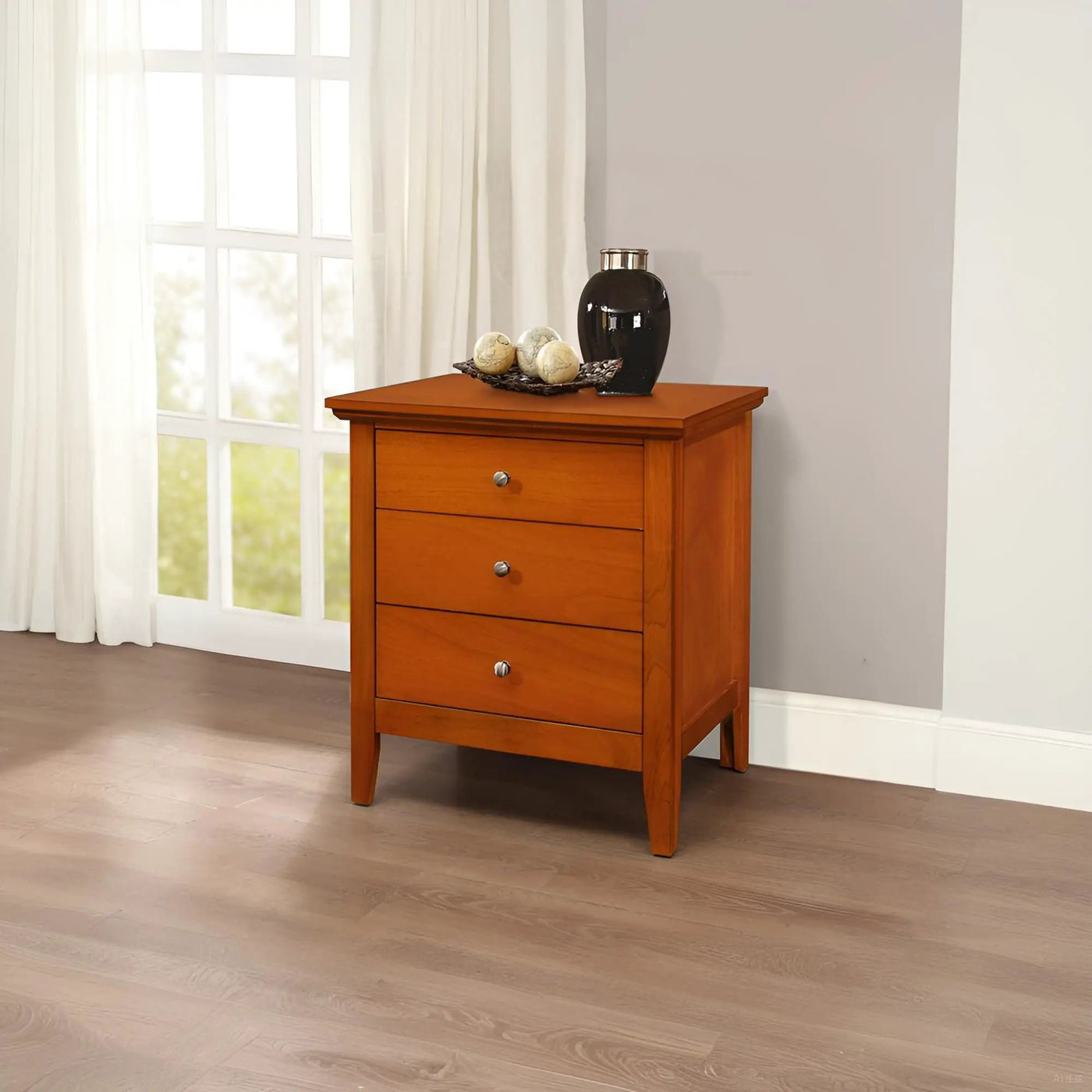 3 Drawer Nightstand & Dove Tailed Drawers by Unique Piece Furniture