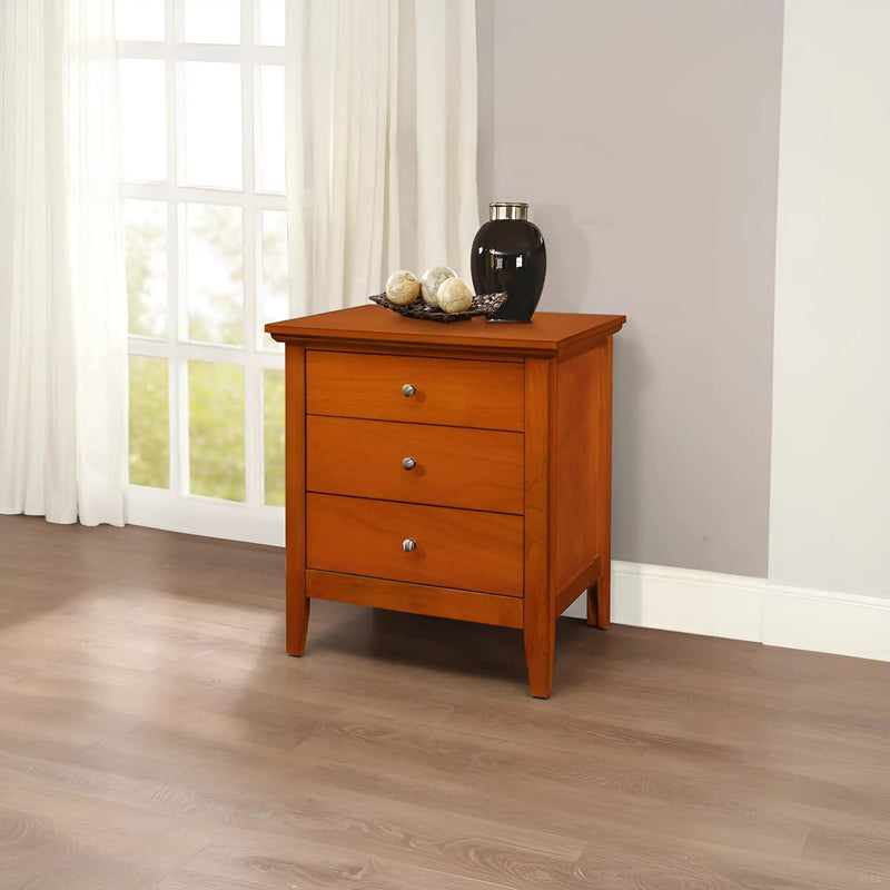 3 Drawer Nightstand & Dove Tailed Drawers by Unique Piece Furniture
