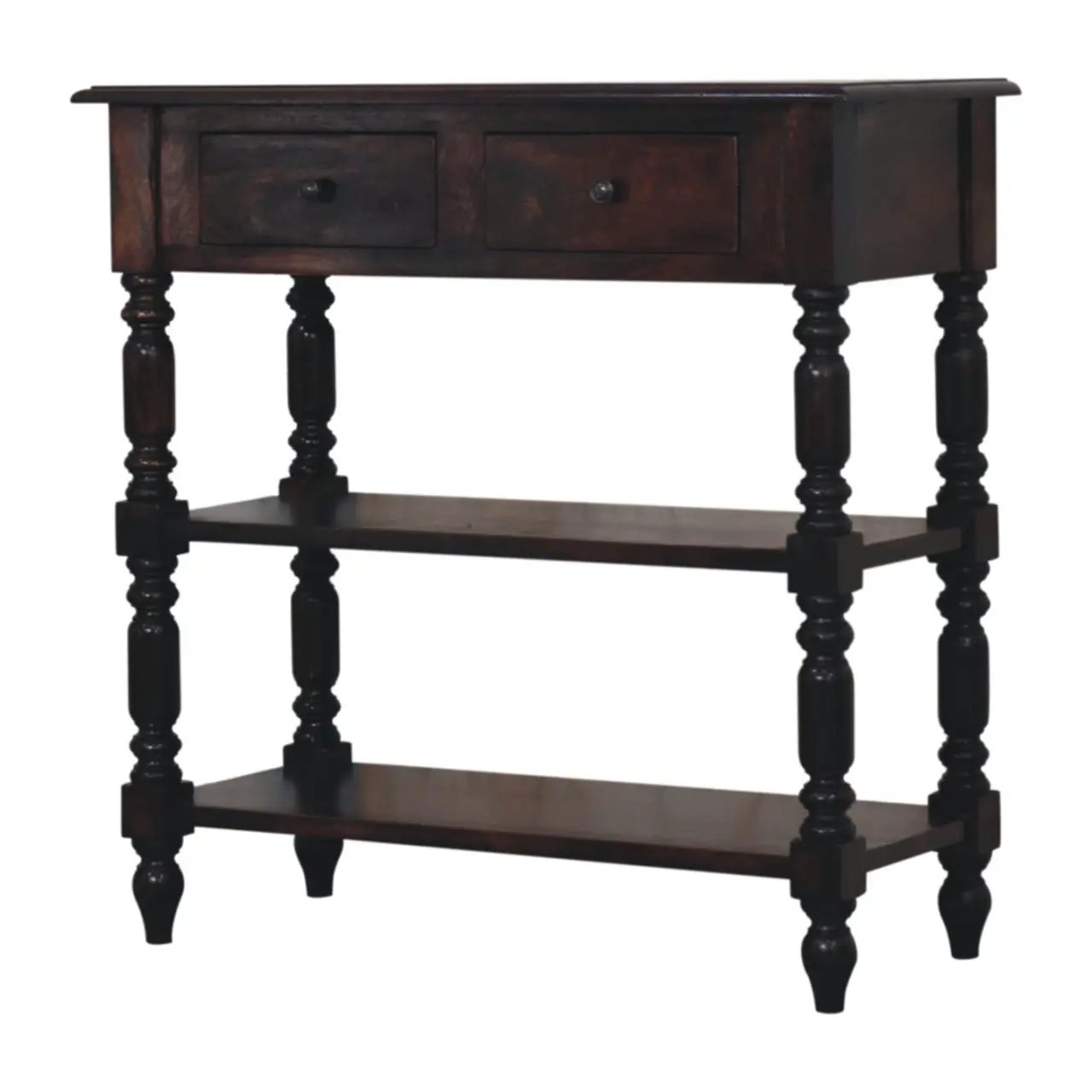 Turned Legs Side Table by Unique Piece Furniture