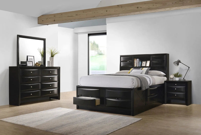 Briana 4-piece Eastern King Bedroom Set Black by Unique Piece Furniture