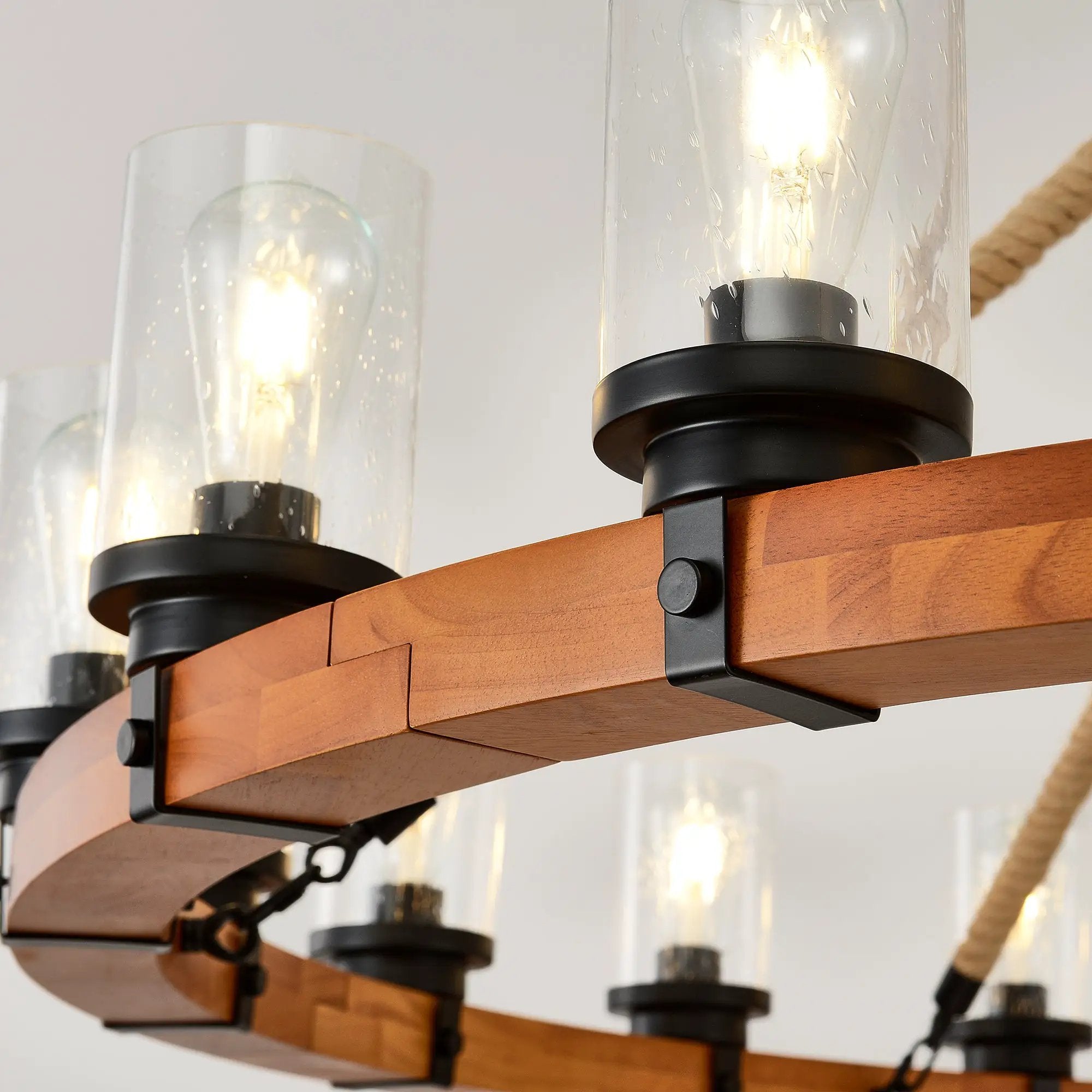 18-Light Rustic Wagon Wheel Chandelier by HouseOfZazla