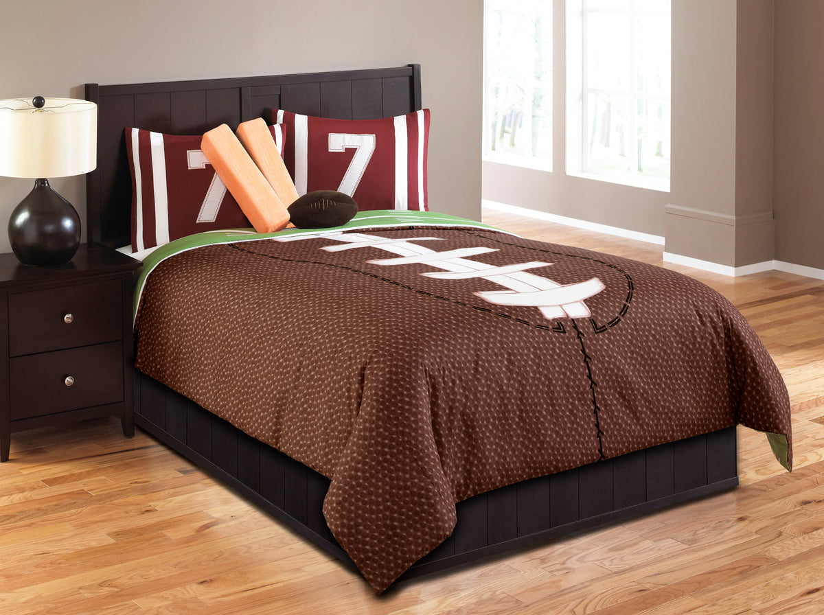 Field Goal 6Pc Full Comforter Set with Reversible Design - Multicolor