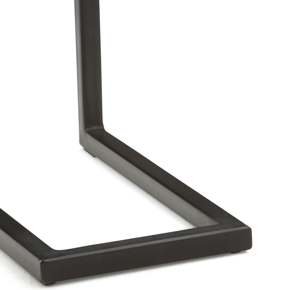 Handcrafted C Side Table with Powder-Coated Metal Base - Multiple Colors, photo 10 of 40