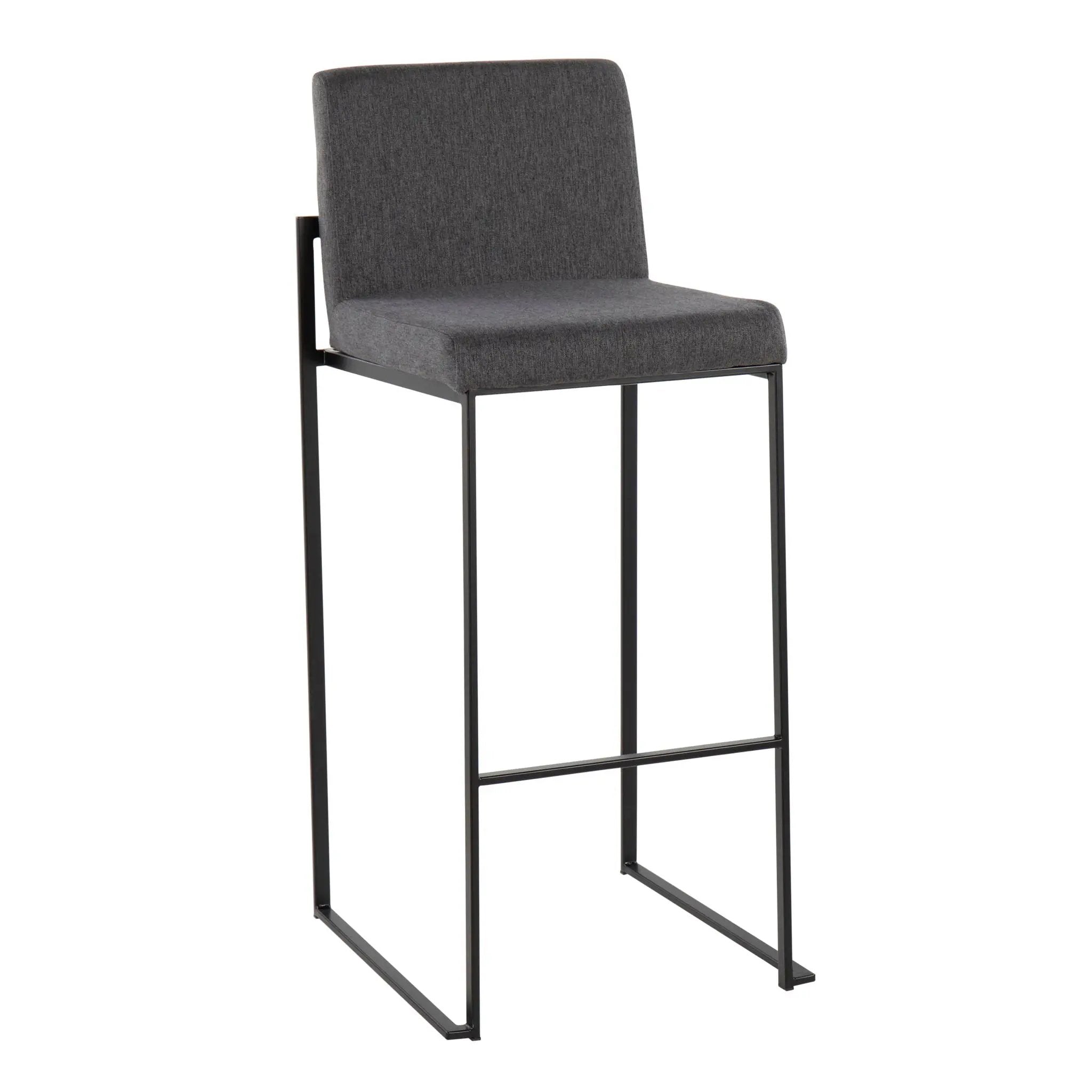 Fuji - Contemporary High Back Barstool Elegant Design by HouseOfZazla