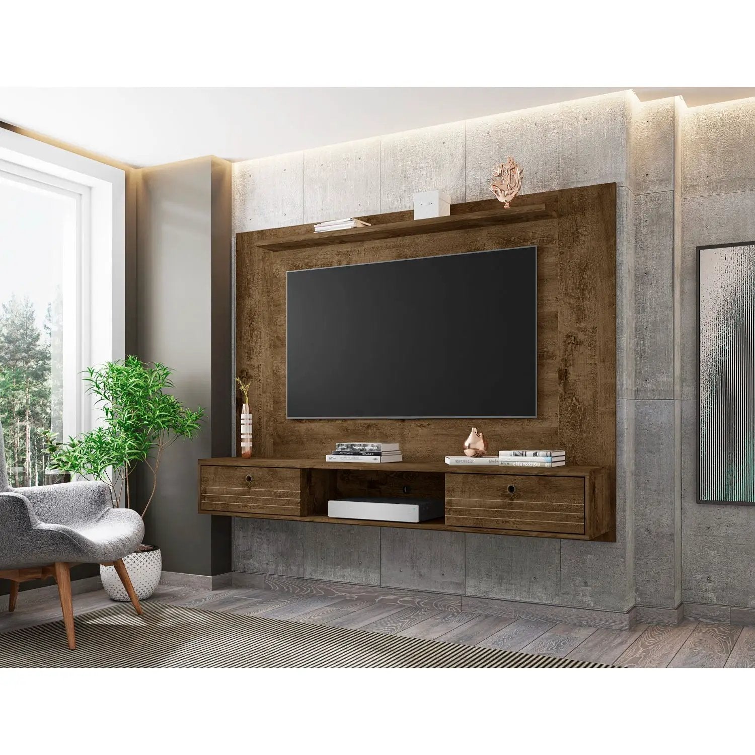 Liberty - Wall Mounted TV Panel For TVs by HouseOfZazla