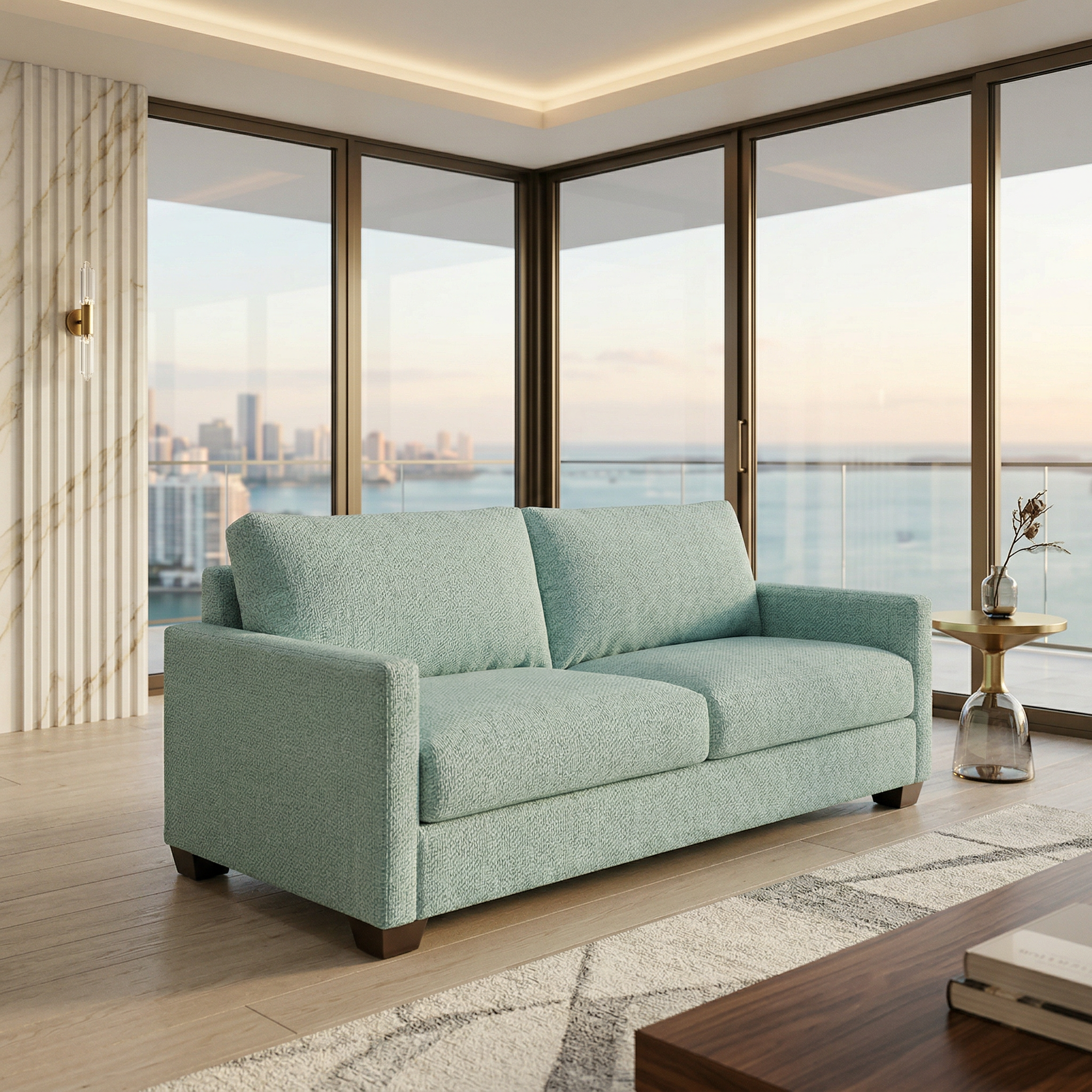 Damon Sofa – Made in USA, Custom Fabric Options by HouseOfZazla
