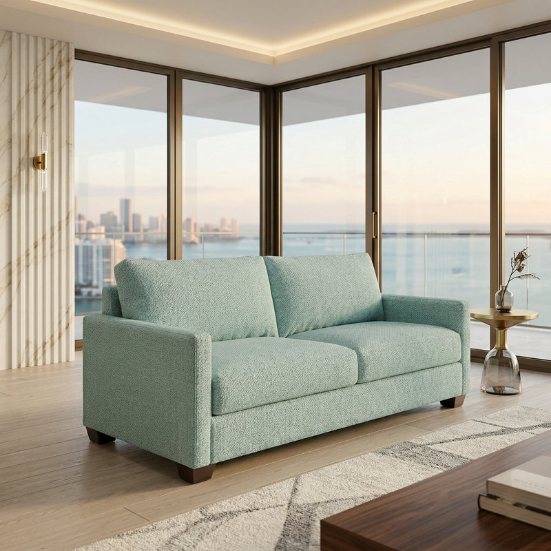 Damon Sofa – Made in USA, Custom Fabric Options by HouseOfZazla