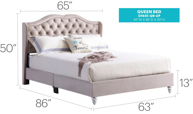 Upholstered Bed Transitional by HouseOfZazla
