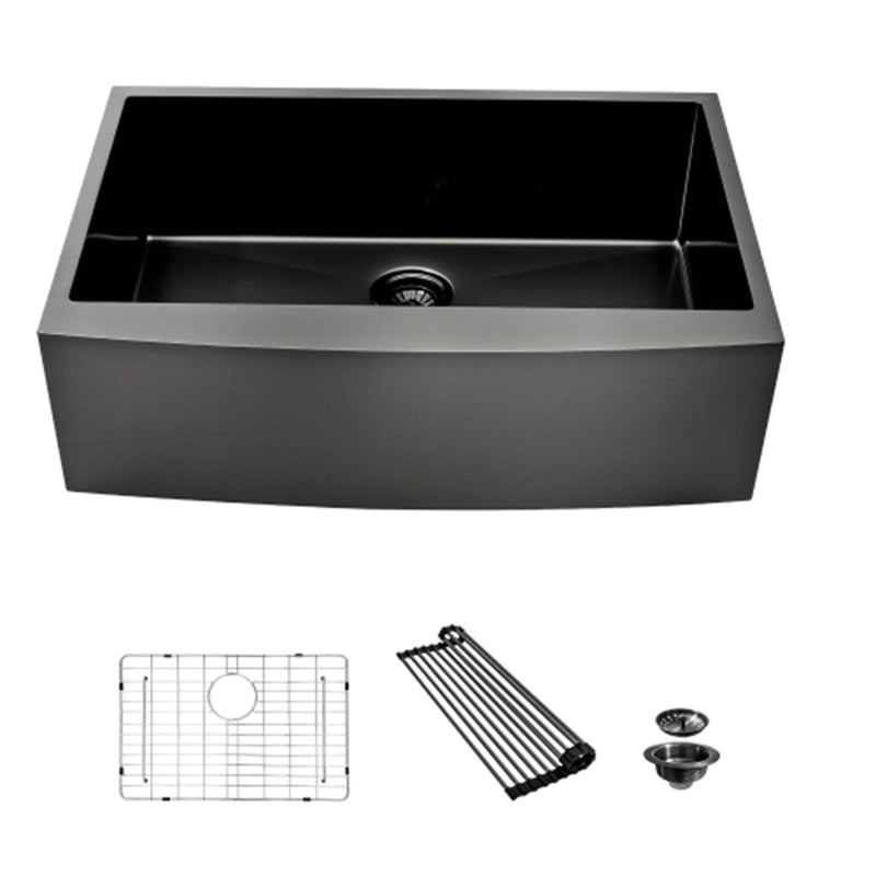 Farmhouse Kitchen Sink, Stainless Steel, Apron Front by HouseOfZazla