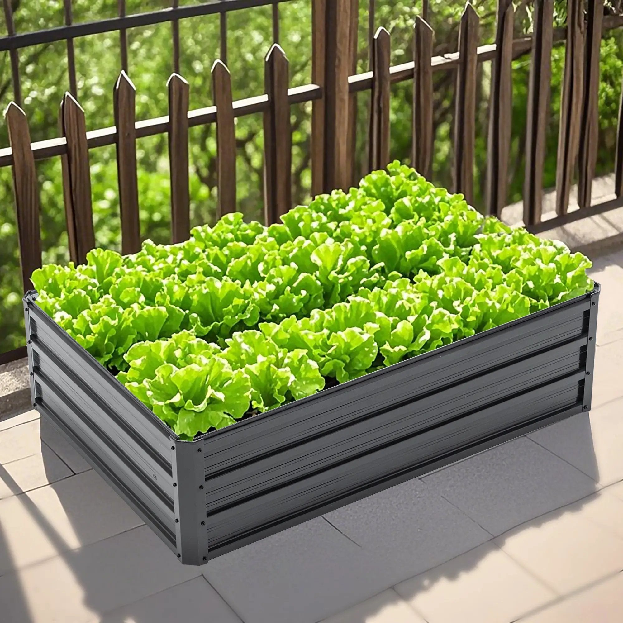 4x3x1ft Metal Raised Garden Bed by HouseOfZazla