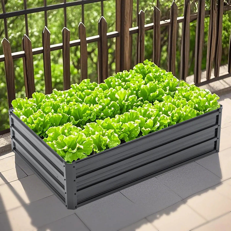 4x3x1ft Metal Raised Garden Bed by HouseOfZazla