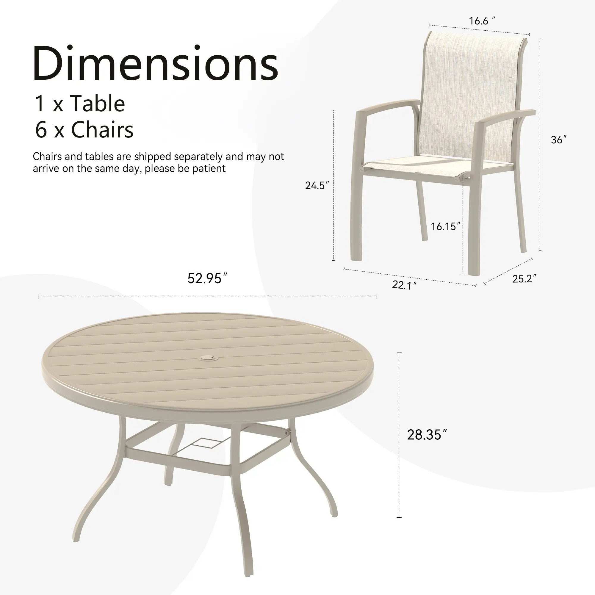 7 Pieces Patio Dining Set by HouseOfZazla