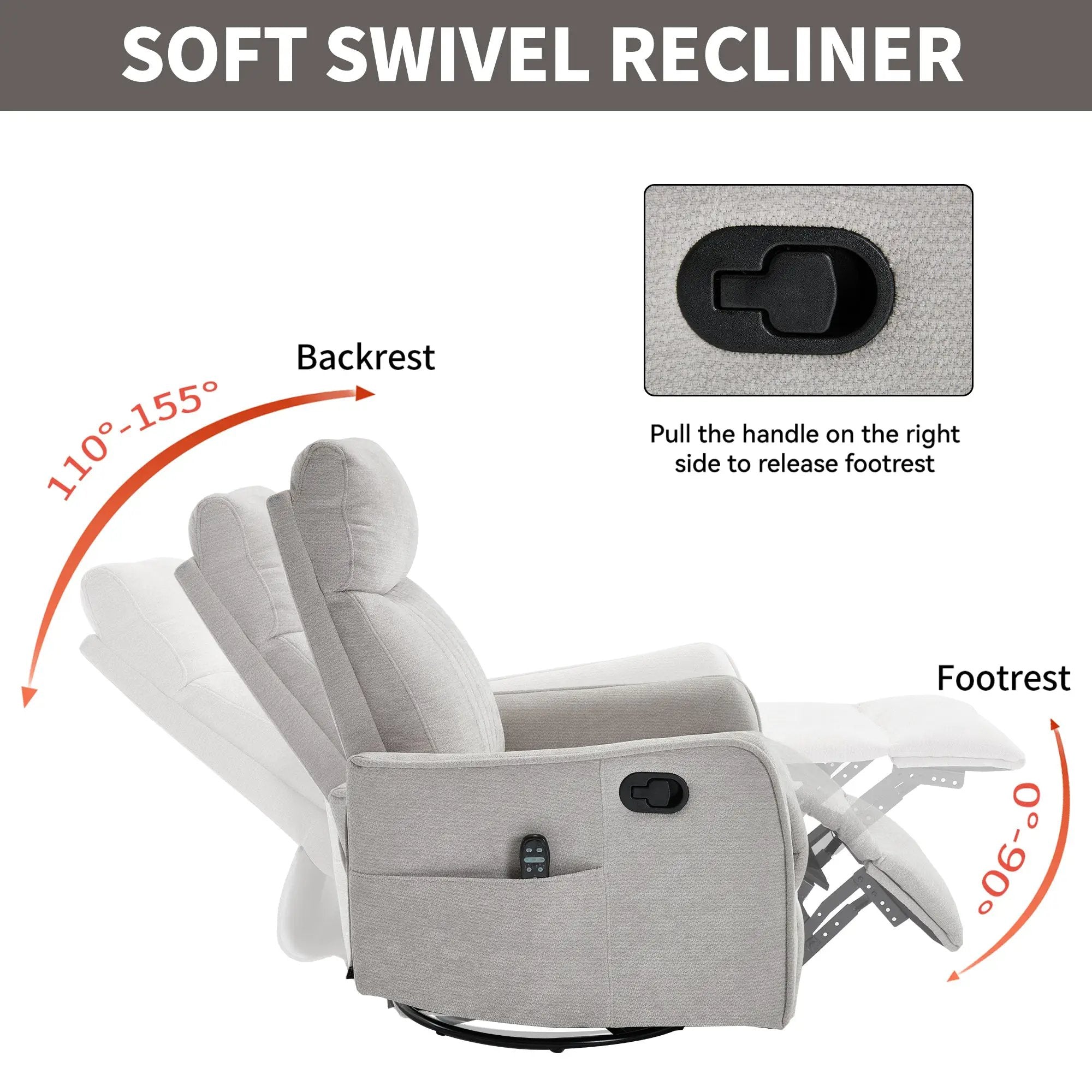 Comfortmax Swivel and Rocking Recliner by HouseOfZazla