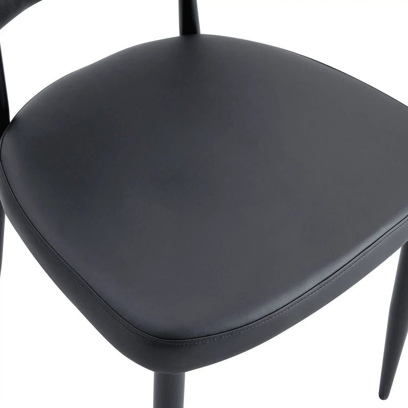 Minimalist Ergonomic Dining Chair With Curved Backres (Set of 4) by HouseOfZazla
