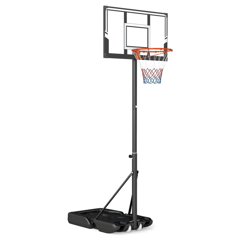 3.3-10 Feet Portable Basketball Hoop Adjustable with Base and Wheels by DirectDeals