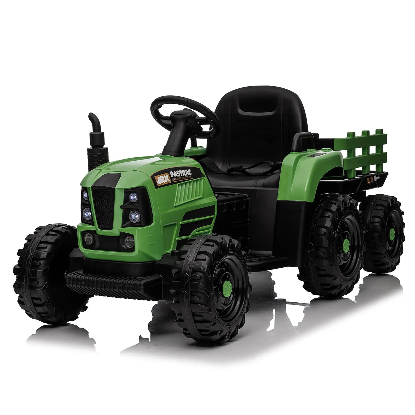 Ride On Tractor with Trailer, 24V Powered Electric Toy for Kids by HouseOfZazla