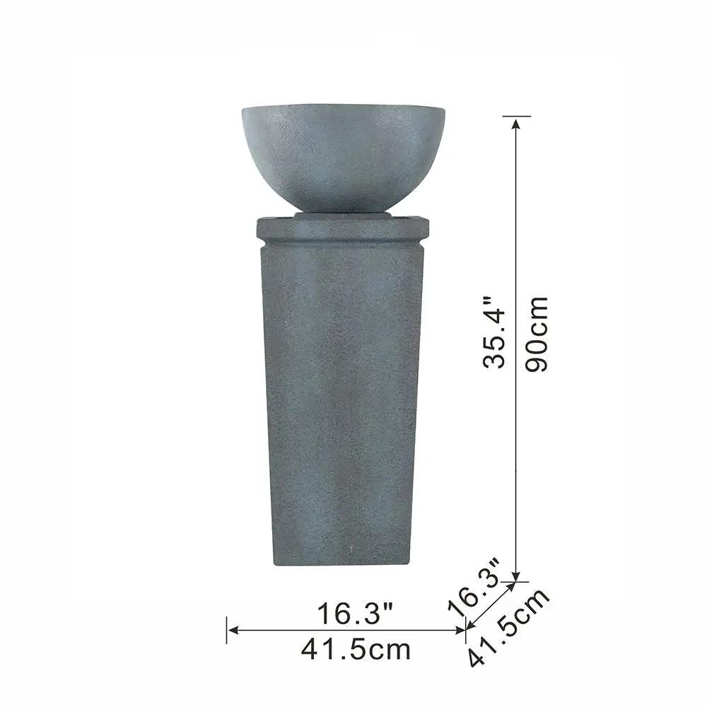 Zen Bowl Water Fountain, Outdoor Bird Feeder / Bath Fountains, Relaxing Water Feature For Garden by HouseOfZazla