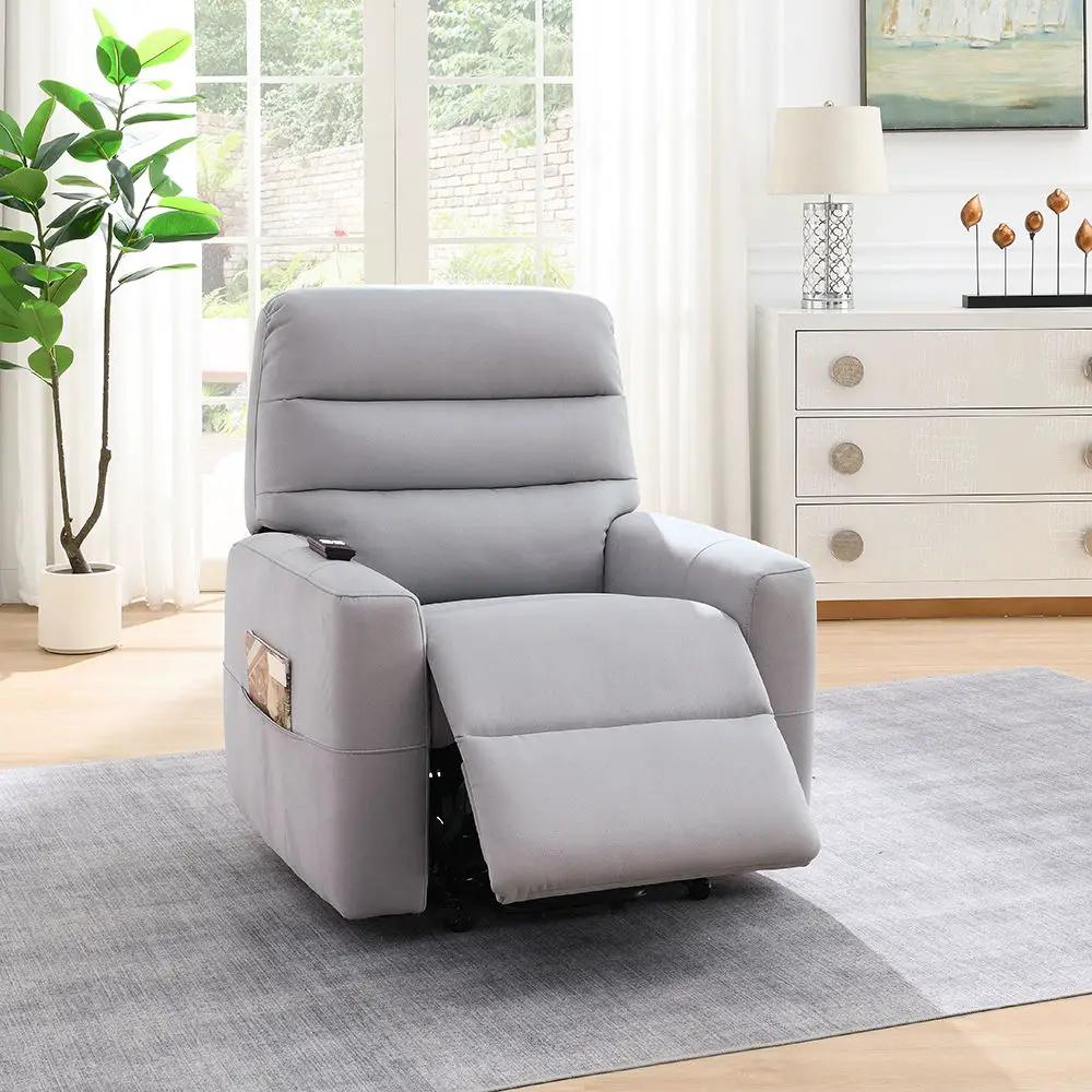 Freddie - Power Motion Recliner With Lift - Gray by Unique Piece Furniture
