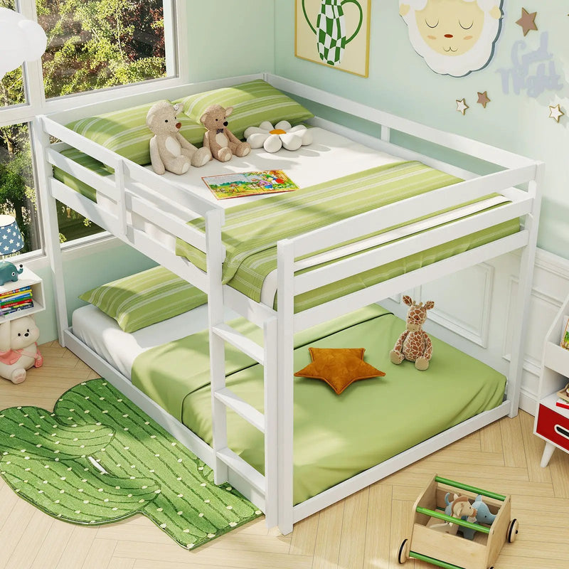 Full Over Full Bunk Bed Low-to-ground Bunk Bed by DirectDeals