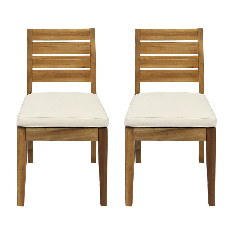 Outdoor Armless Dining Chair With Cushions by HouseOfZazla