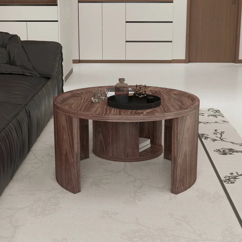 Round Nesting Coffee Table Set of 2 by HouseOfZazla