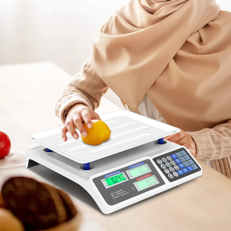 66lb Price Computing Scale Commercial Food Scale with Dual LCD Displays by DirectDeals