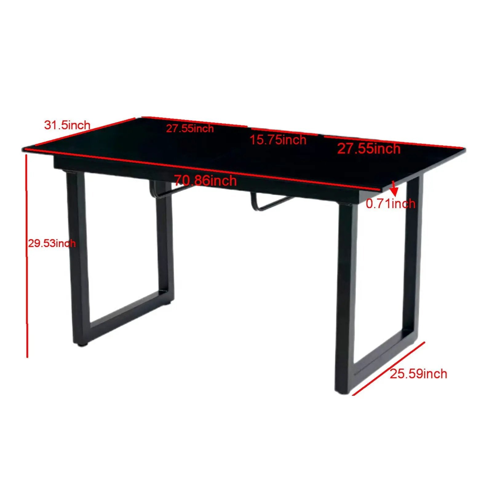 Square Extendable Dining Table With Metal Leg, Modern Space Saving Kitchen Table For Living Room by Unique Piece Furniture
