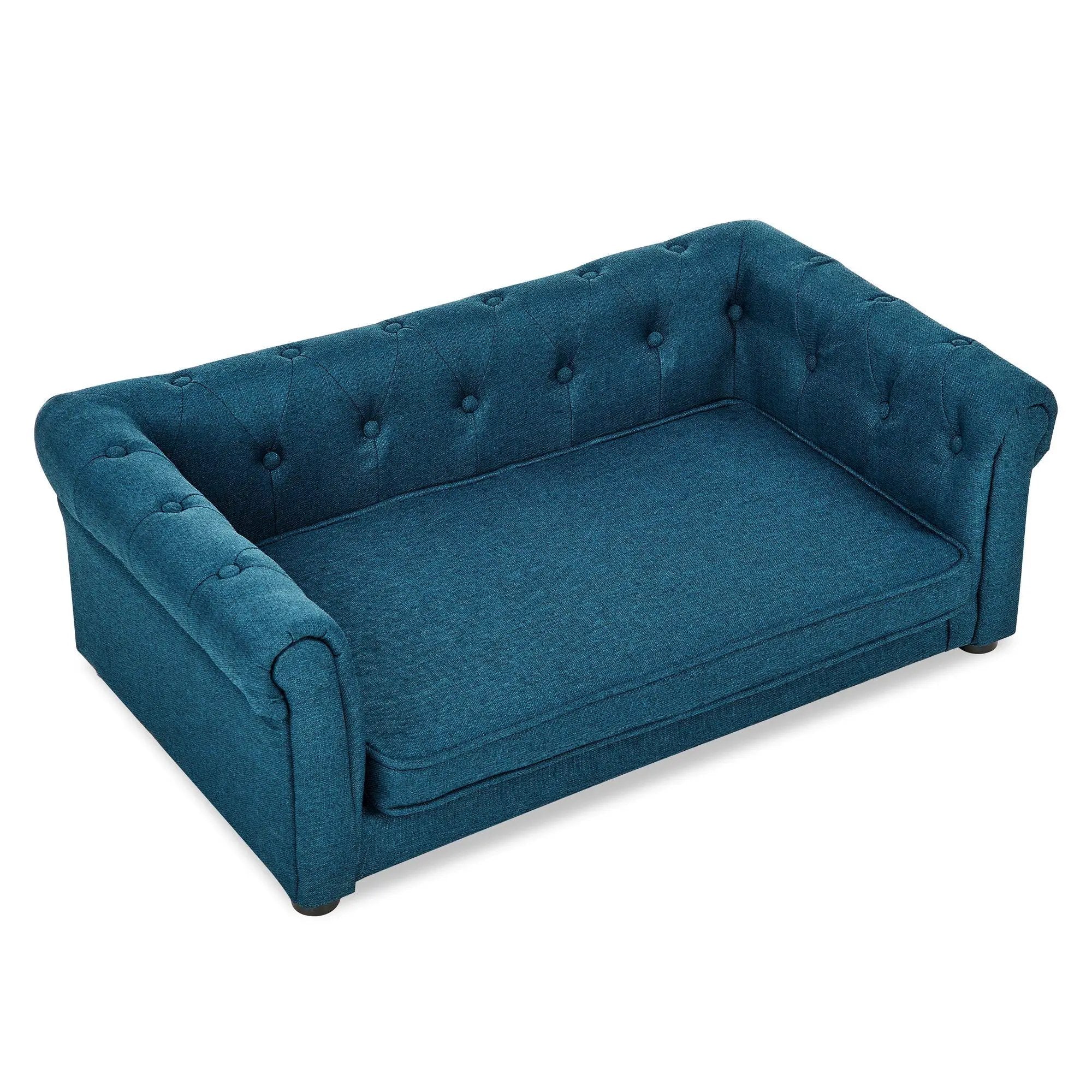 Modern Elegant Rectangle Pet Bed, Durable Elevated Dog Sofa by HouseOfZazla